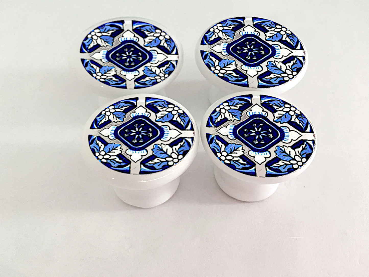 Blue Moroccan Knobs, Decorative Kitchen Cabinet Knobs & Pulls, Drawer Knobs, Dresser Knobs, Bathroom Cabinet Doors and Drawers, 6 Knob Sizes