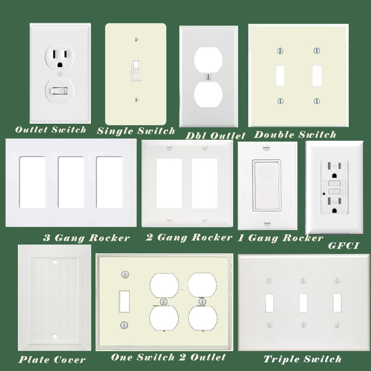 Rustic Bronze Floral Print Light Switch Plate Cover - Print of Embossed Metallic Flowers Patina Highlights-Perfect for Bedroom\Office Decor