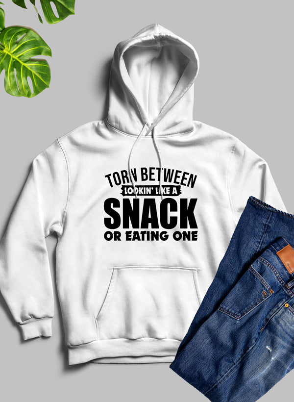 Soft Hoodie, Torn Between Lookin Like A Snack Or Eating One, Soft & Cozy Hoodie 7 Colors, Made in USA