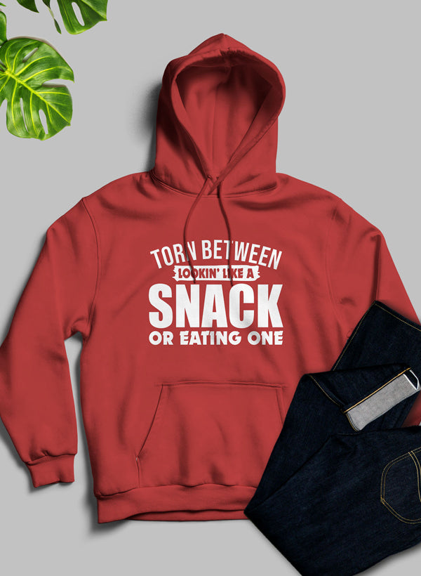 Soft Hoodie, Torn Between Lookin Like A Snack Or Eating One, Soft & Cozy Hoodie 7 Colors, Made in USA