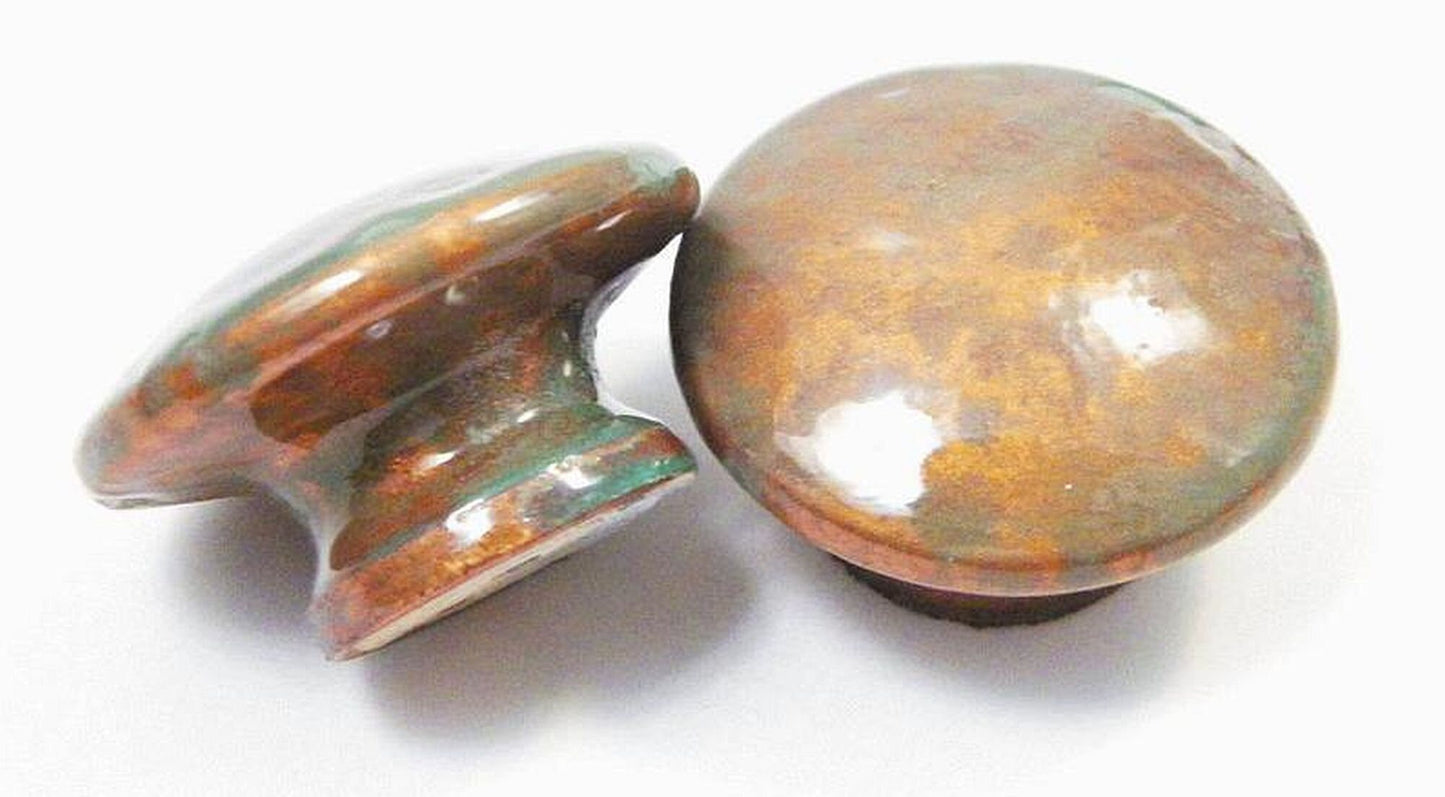 Handcrafted Switch Plate Covers: Simulated Aged Copper with Blue-Green Verdigris Patina - Metal or Plastic-Duplex-Outlet Light Switch Covers