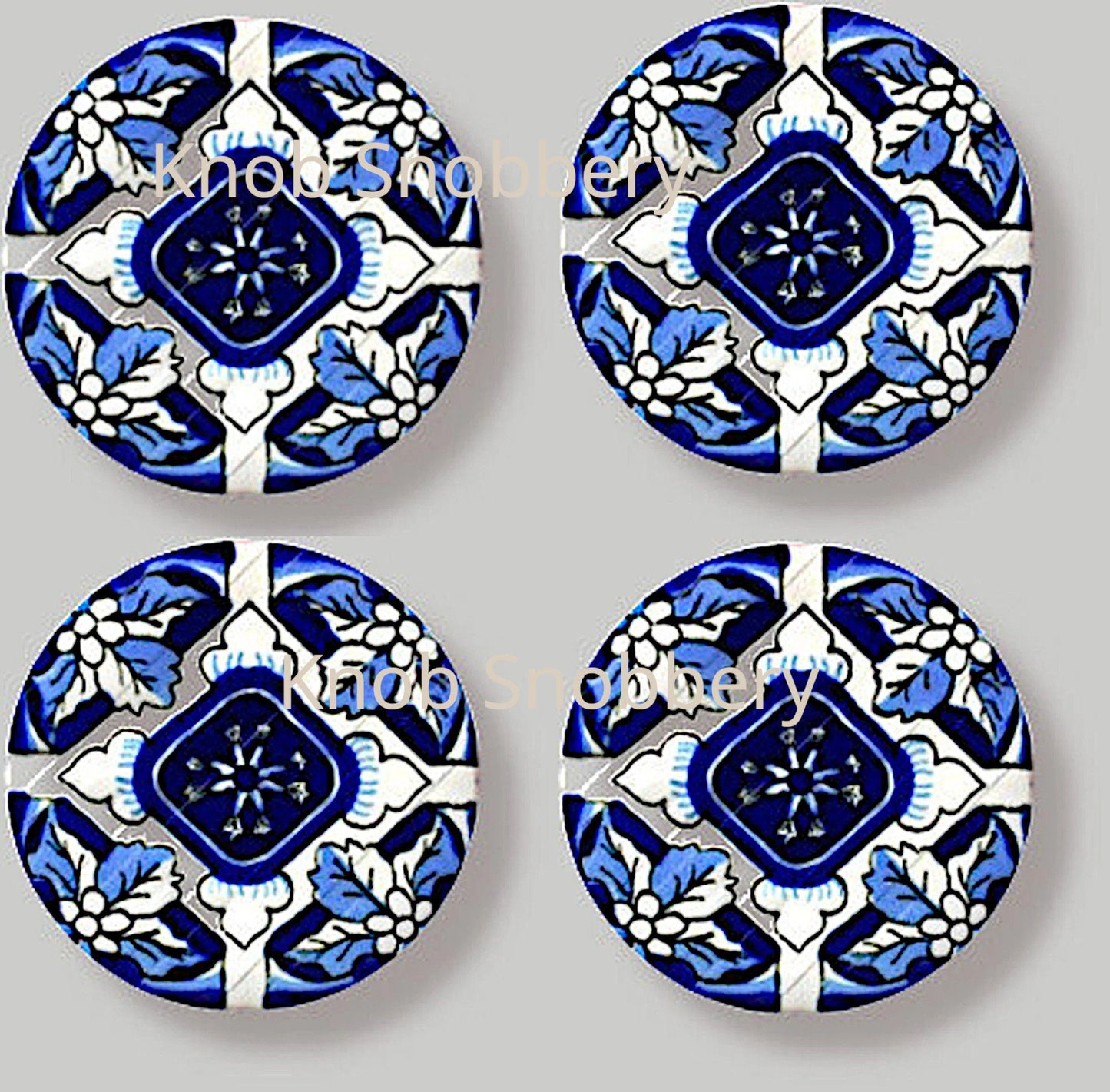 Blue Moroccan Knobs, Decorative Kitchen Cabinet Knobs & Pulls, Drawer Knobs, Dresser Knobs, Bathroom Cabinet Doors and Drawers, 6 Knob Sizes