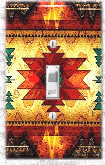 Southwestern Design Switch Plate, Outlet Cover, Wall Plate, Desert Colors, Toggle, Outlet, Rocker SwitchPlate, Southwest Kitchen Wall Decor