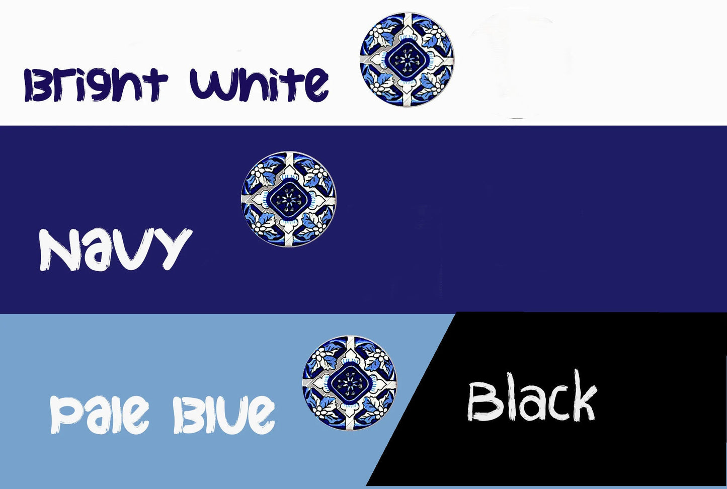 Blue Moroccan Knobs, Decorative Kitchen Cabinet Knobs & Pulls, Drawer Knobs, Dresser Knobs, Bathroom Cabinet Doors and Drawers, 6 Knob Sizes