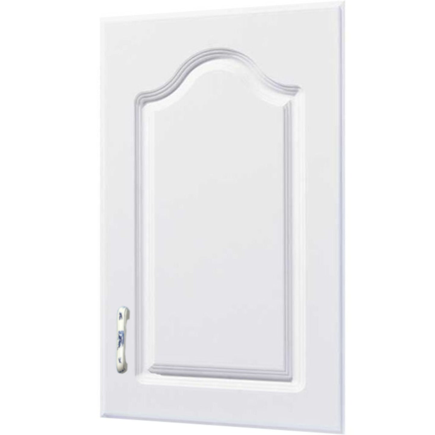 Blue Dove and White Floral Drawer Pulls: Charming Wooden Knobs for Cabinet and Drawer Enhancement, Kitchen and Bathroom Décor, Dresser Pulls