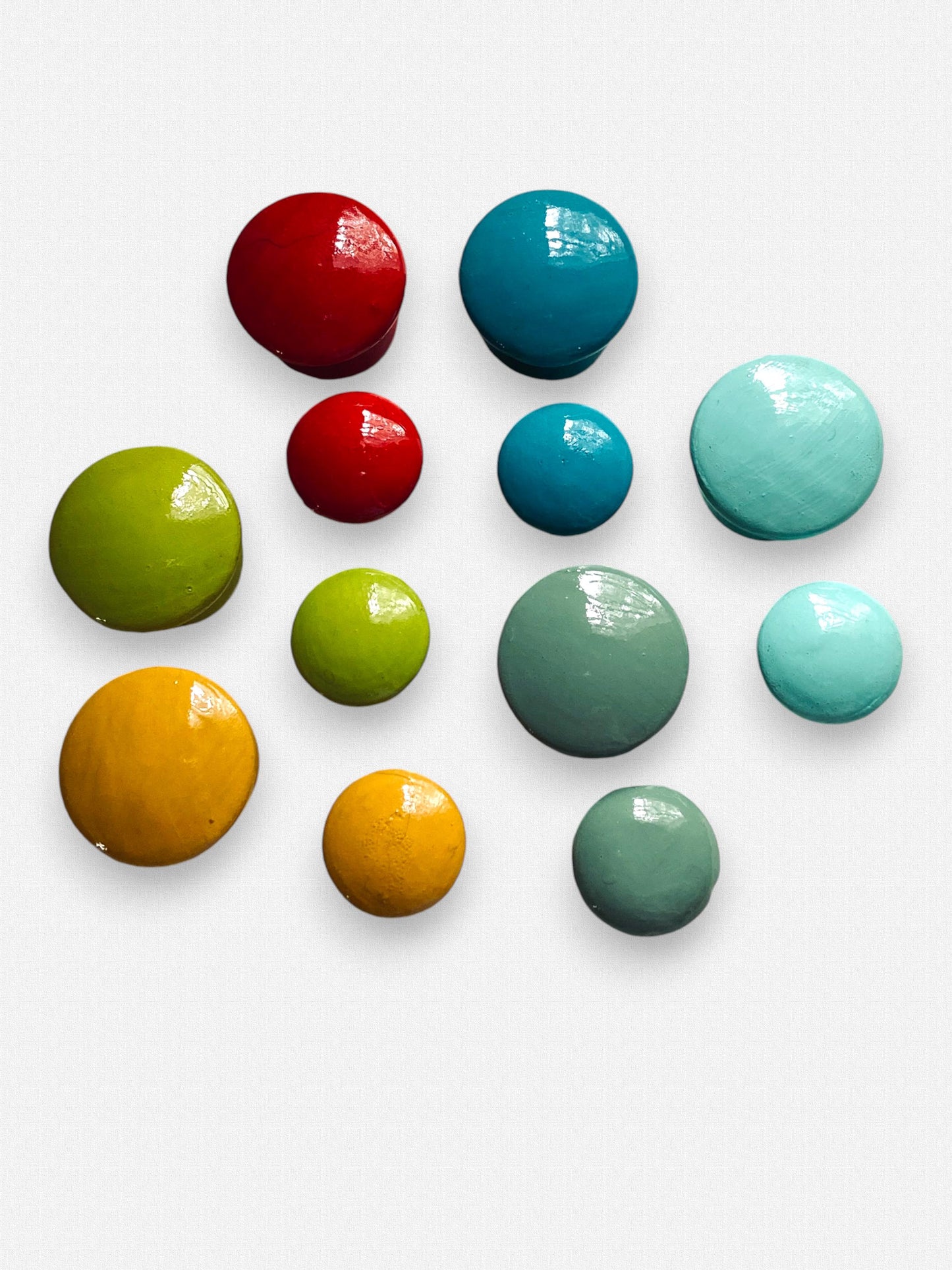 Customizable Colorful Wooden Knobs - Perfect for Drawers, Dressers & Furniture, Hand-Painted Wooden Knobs, Perfect for Any Furniture or Room