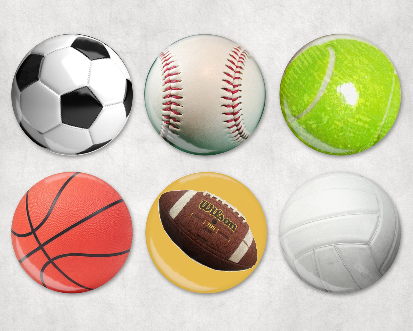 Decorative Knobs Sports Decor, Dresser Knobs, Football, Basketball, Soccer, Baseball Drawer Knobs Kids Room, Game Room, Great Gift Idea