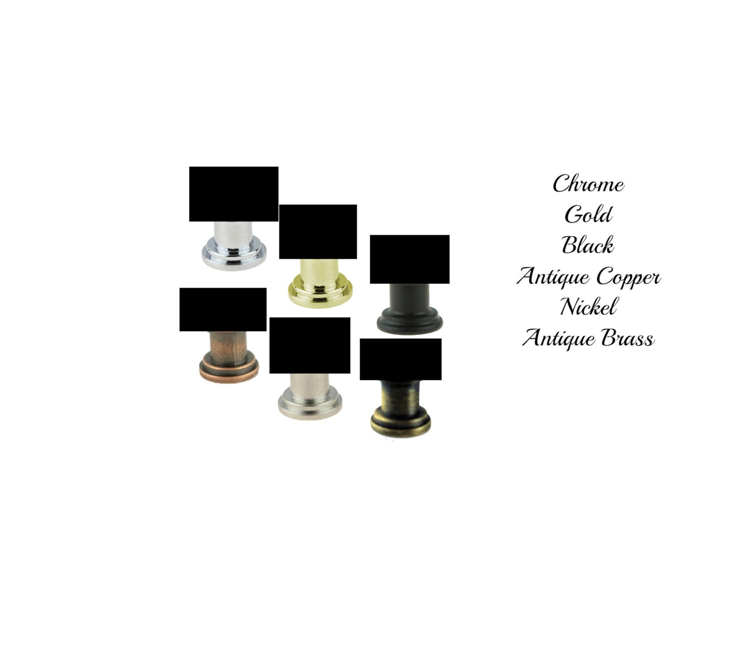 Oceanic Opulence: Sea Blue Glass Knobs with Metal Stems - Sparkling Drawer, Bathroom Cabinet & Dresser Accents, Choose From 5 Stem Colors