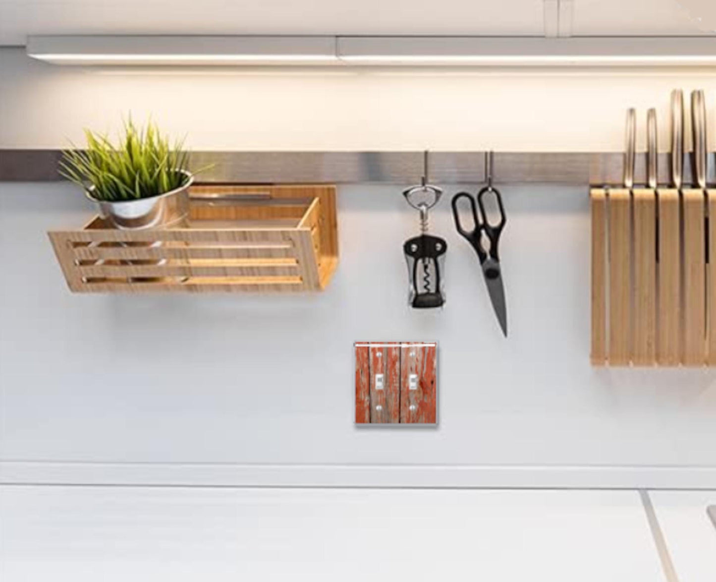 Light Switch Plate Red Weathered Barn Wood Art, Rustic Farmhouse Outlet Cover, Switchplate Cover, Outlet Wall Plate, Natural Rustic Decor