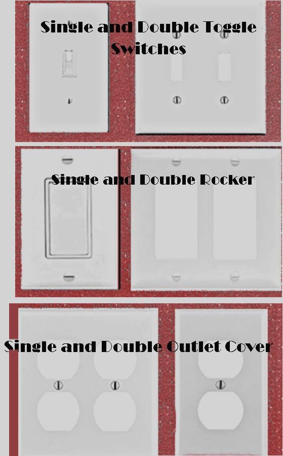 Rustic Old Country Home Art Light Switch Cover - Colorful Outlet Cover - Decora Switch Plate - Country Kitchen Hardware - Junk Journal Page