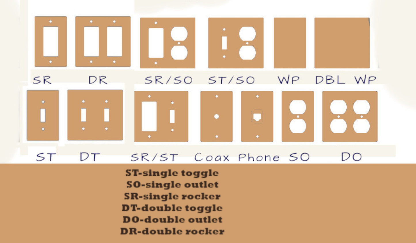 Textured Switch Plate, Golden Wood Grain with a Bird in Flight, Mixed Media Outlet Cover for Kitchen, Bathroom, Bedroom. FREE US SHIPPING