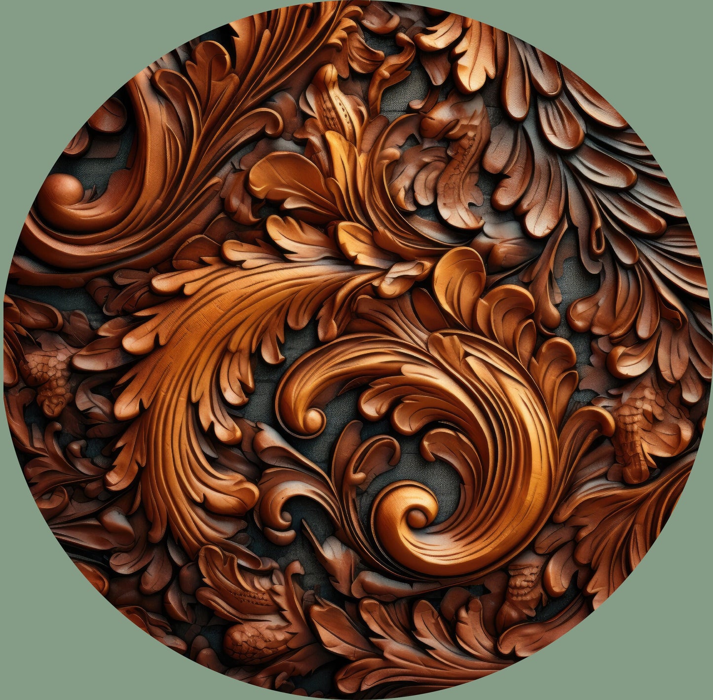 Rustic Coasters Set, 3D Print Tooled Leather | Rustic Floral Handmade Drink Coasters | Western Home Decor | Gift for Coffee or Bar Lovers