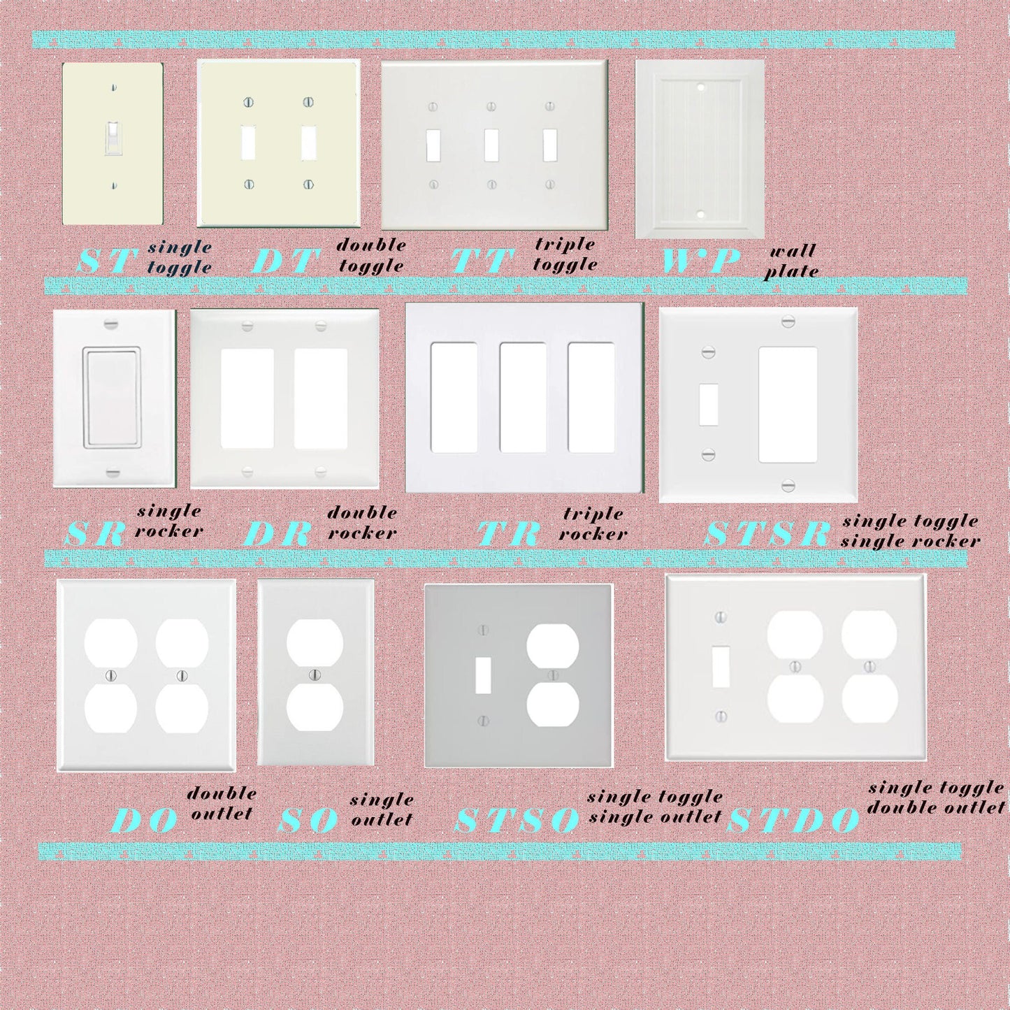 Southwestern Decor Switchplates | Cobalt Blue Pattern Outlet & Light Switch Covers | Southwest Kitchen Design | Country Kitchen Accents