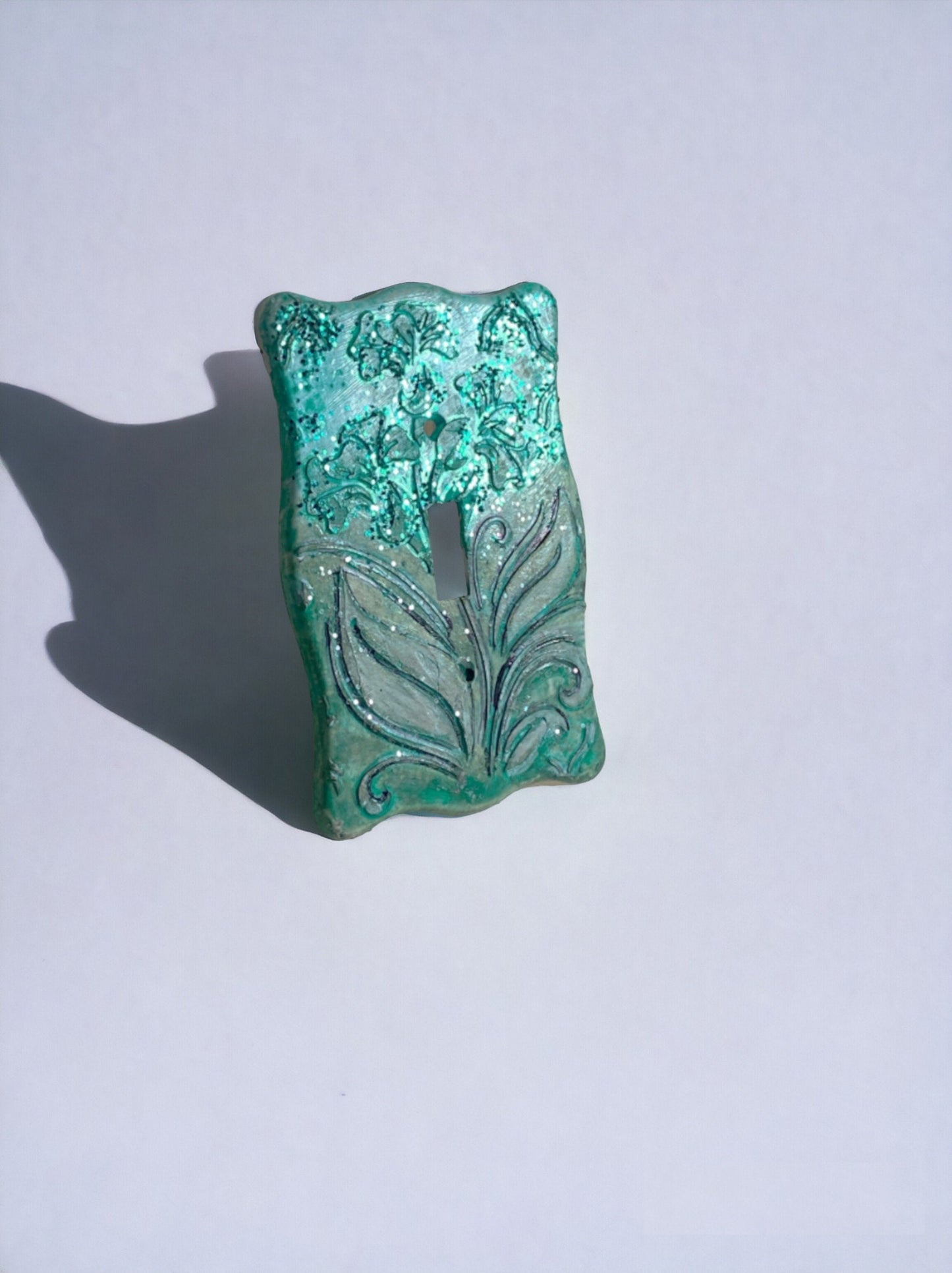 Turquoise Light Switch Cover: Artisan Crafted, Ultra-Feminine Décor for Mom, Wife, Sister, Grandmother - Outlet Cover, Switch Plate