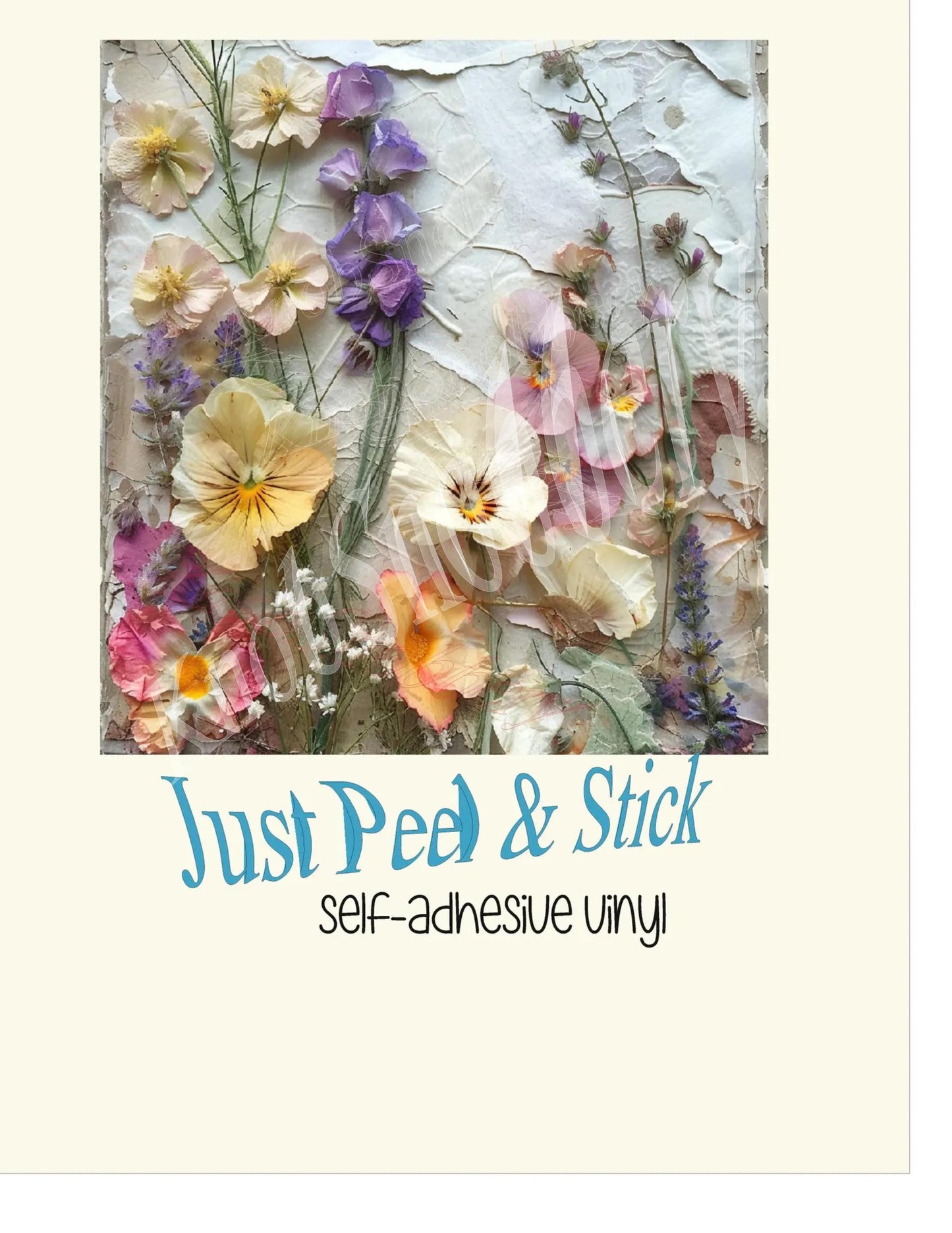 Pressed Flower Self-Adhesive Light Switch Decal | Peel AND Stick Decal | Floral Sticker for Journals, Laptops, Crafts & DIY Home Decor