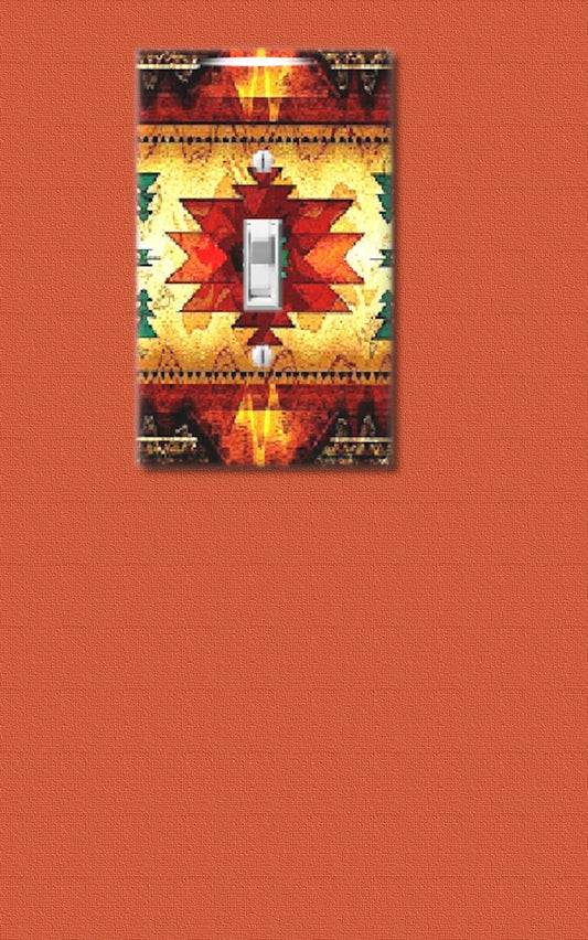Southwestern Design Switch Plate, Outlet Cover, Wall Plate, Desert Colors, Toggle, Outlet, Rocker SwitchPlate, Southwest Kitchen Wall Decor