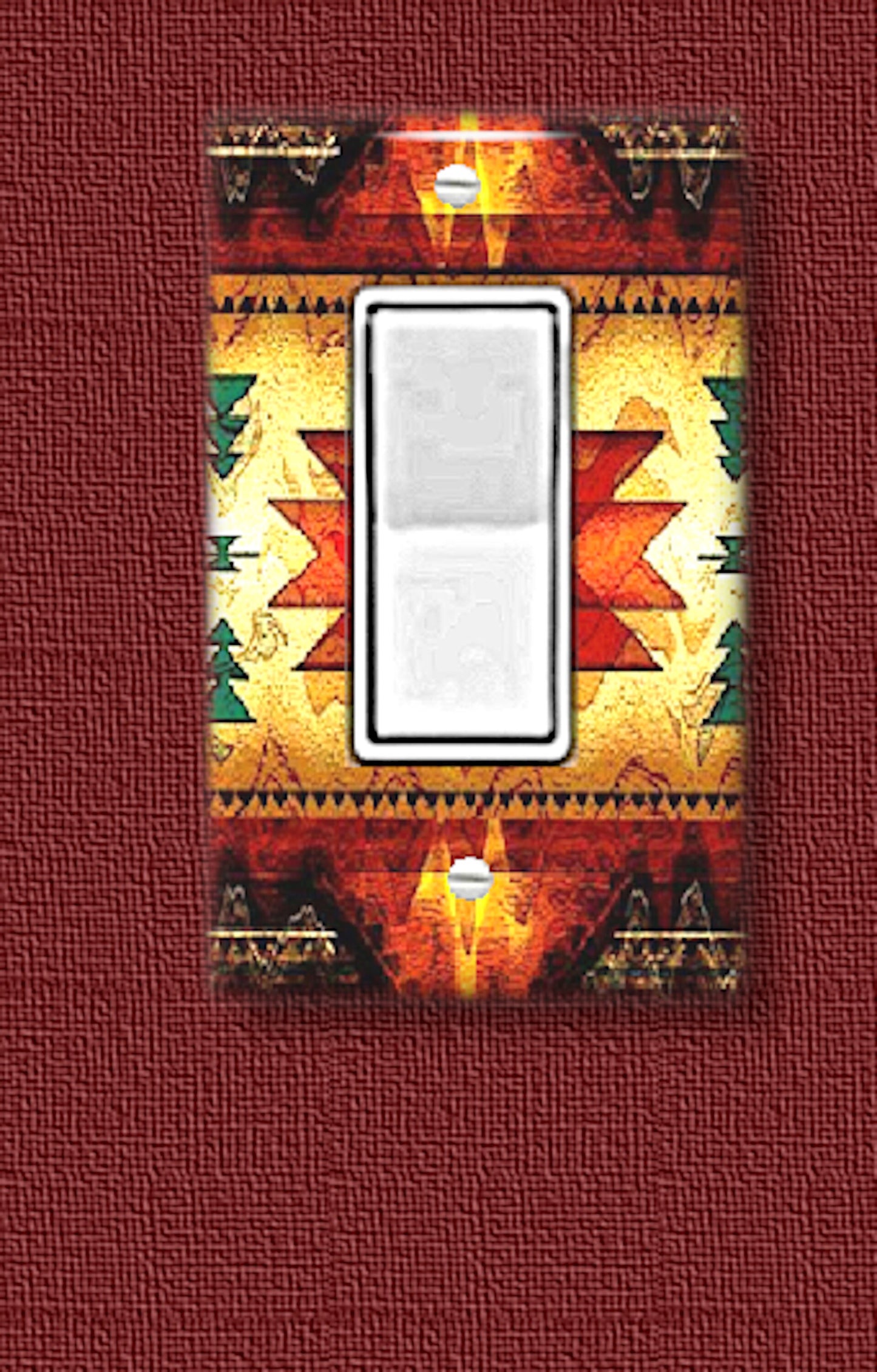 Southwestern Design Switch Plate, Outlet Cover, Wall Plate, Desert Colors, Toggle, Outlet, Rocker SwitchPlate, Southwest Kitchen Wall Decor