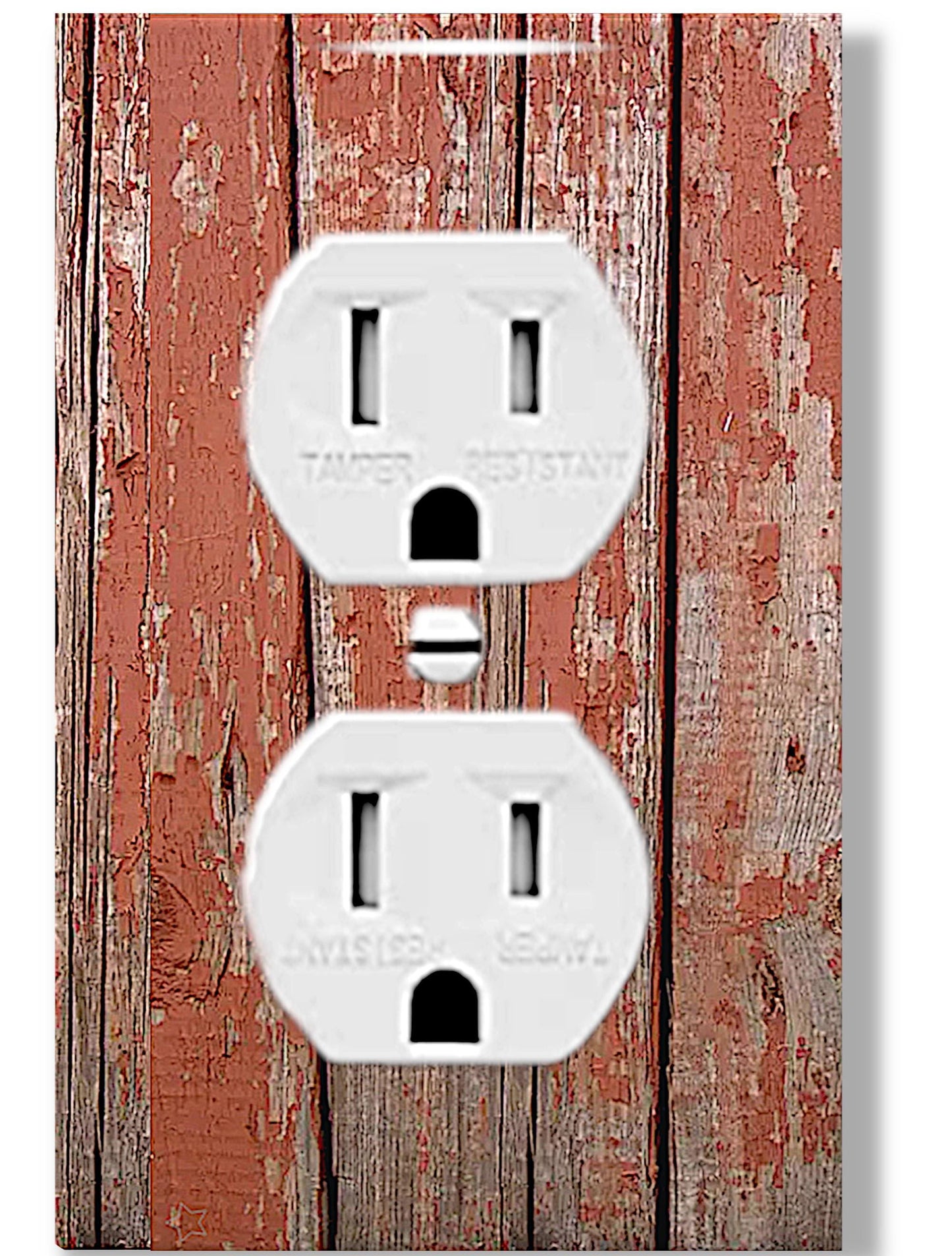 Light Switch Plate Red Weathered Barn Wood Art, Rustic Farmhouse Outlet Cover, Switchplate Cover, Outlet Wall Plate, Natural Rustic Decor