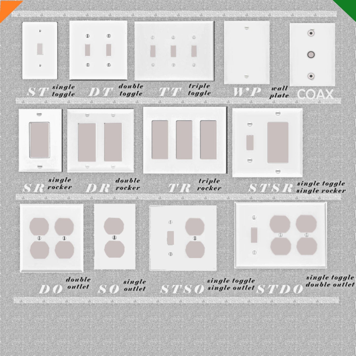 Handcrafted Switch Plate Covers: Simulated Aged Copper with Blue-Green Verdigris Patina - Metal or Plastic-Duplex-Outlet Light Switch Covers